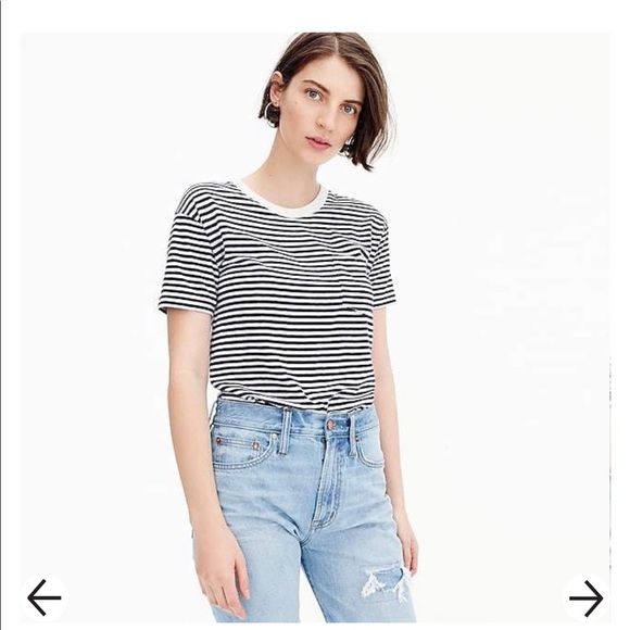 J Crew pocket stripe bodysuit - Picture 2 of 5